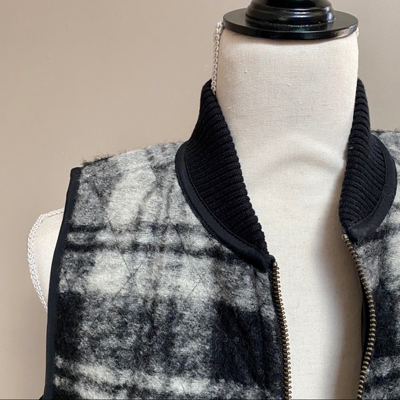 Madewell reversible quilted plaid vest - Picture 6 of 8
